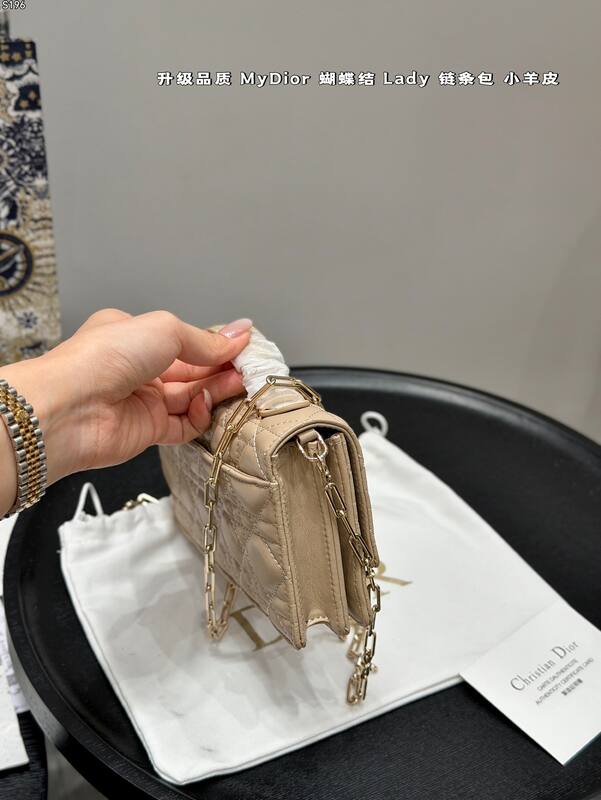 Dior Lady Beige lambskin shoulder — AAA Quality Replica