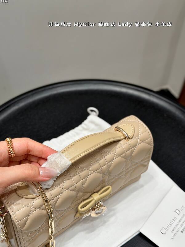 Dior Lady Beige lambskin shoulder — AAA Quality Replica