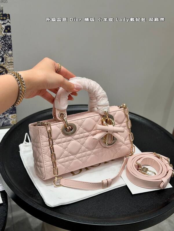 Dior Lady White small shoulder — Premium Replica