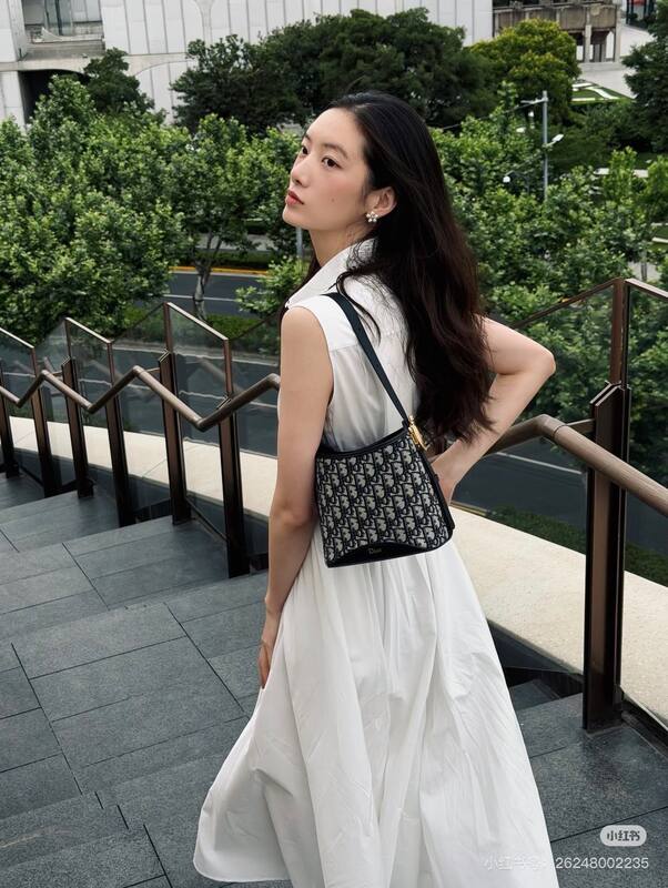 Dior Medaillon Blue Oblique shoulder — Premium Replica