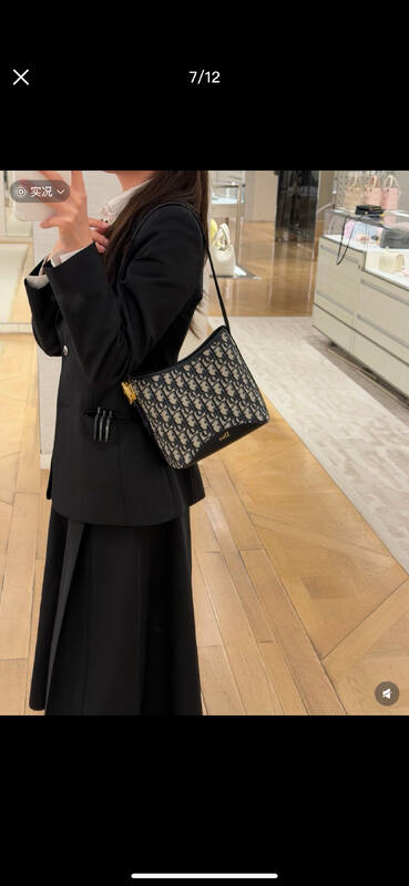 Dior Medaillon Blue Oblique shoulder — Premium Replica