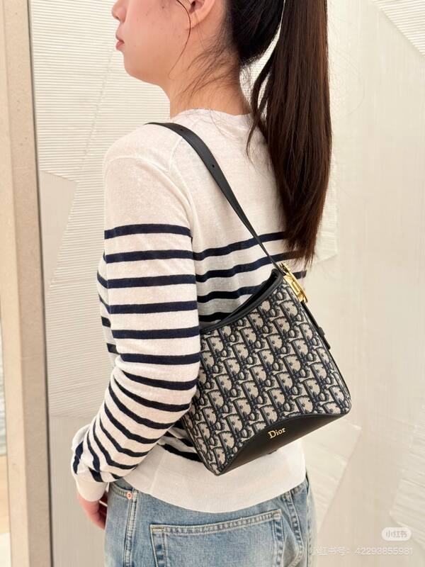Dior Medaillon Blue Oblique shoulder — Premium Replica