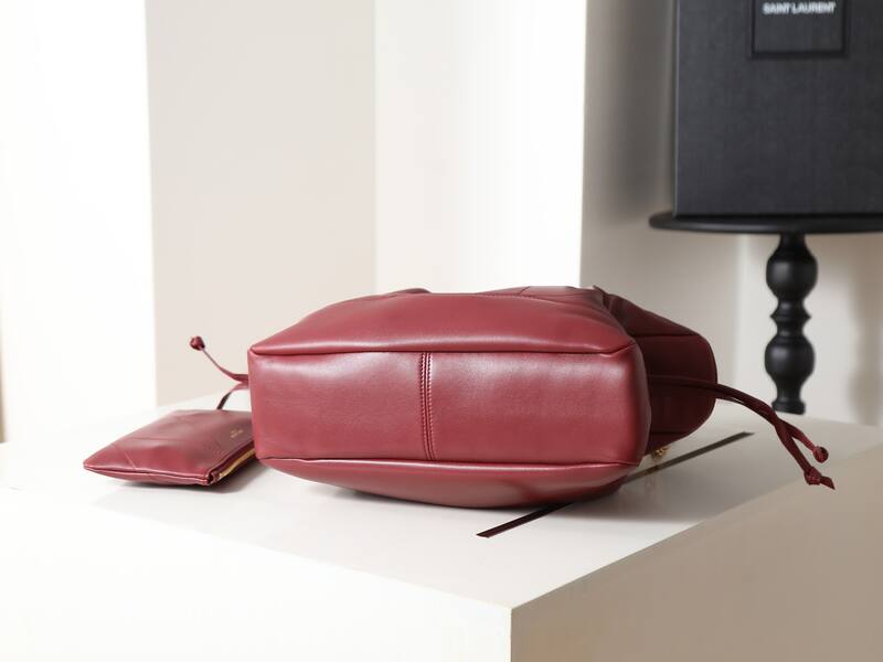 Saint Laurent Jamie Pochon Burgundy large shoulder — Top Quality Replica
