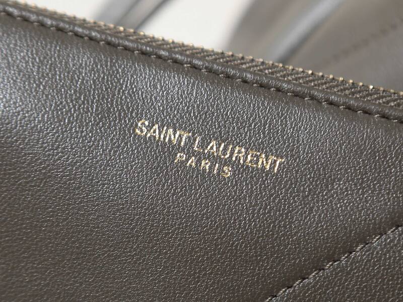 Saint Laurent Jamie 4 3 Dark gray leather with gold hardware large shoulder — AAA Quality Replica