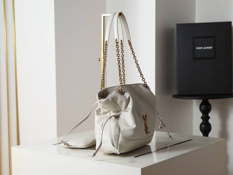 Saint Laurent Jamie Pochon White large shoulder — Top Quality Replica