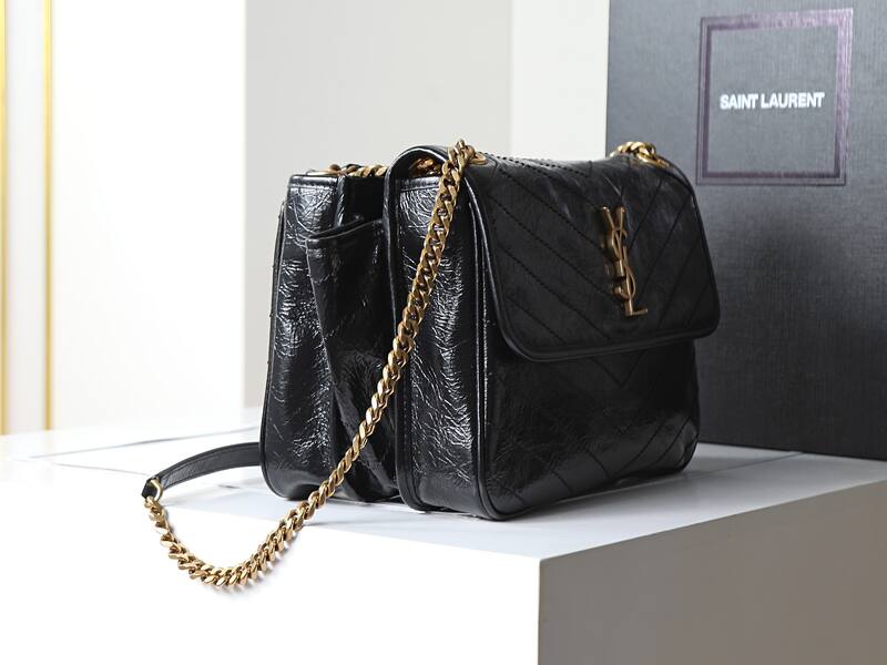 Saint Laurent Niki Black shoulder — Premium Replica