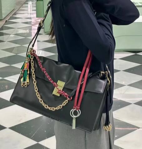 Prada Black 40x30x16cm shoulder bag 1 1 Replica