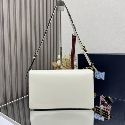 Prada White shoulder bag Top Quality Replica