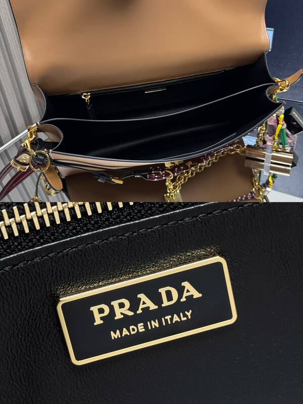 Prada Brown 40x30x16cm shoulder bag — AAA Quality Replica