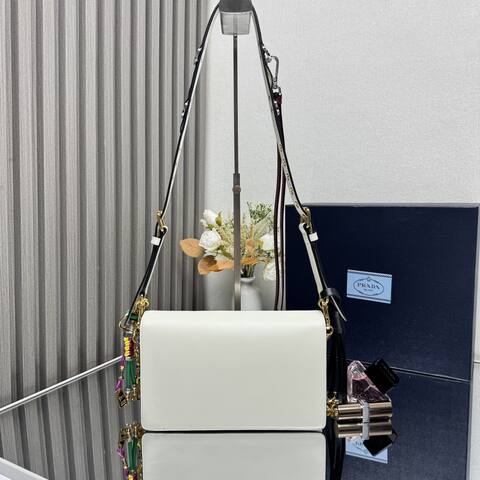 Prada White shoulder bag 1 1 Replica