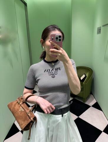 Prada Brown 25x18x10cm shoulder bag Top Quality Replica