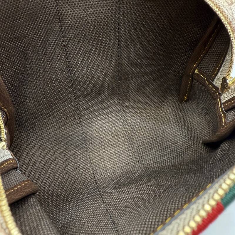 Gucci Beige GG Supreme with Web stripe travel — 1:1 Replica