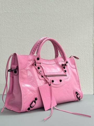 Balenciaga City Pink 38x28x15cm shoulder bag 1 1 Replica