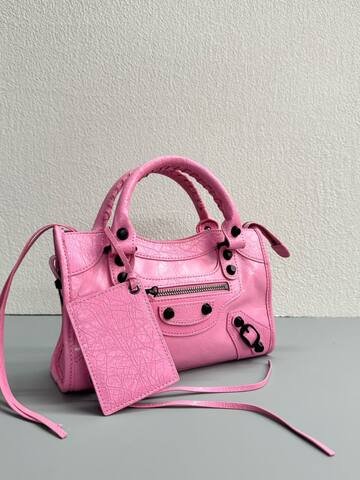 Balenciaga City Pink 38x28x15cm shoulder bag Premium Replica