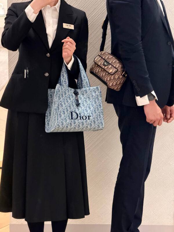 Dior Blue Oblique jacquard tote — 1:1 Replica