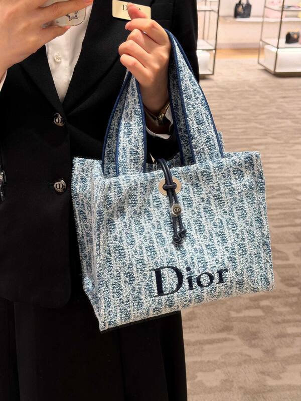 Dior Blue Oblique jacquard tote — 1:1 Replica