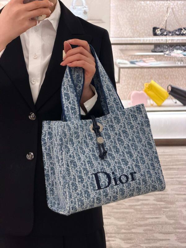 Dior Blue Oblique jacquard tote — 1:1 Replica