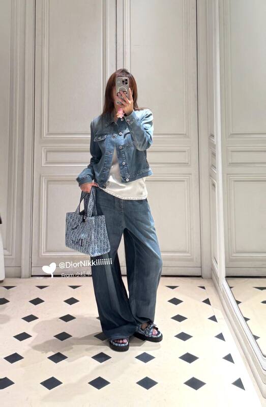 Dior Blue Oblique jacquard tote — 1:1 Replica