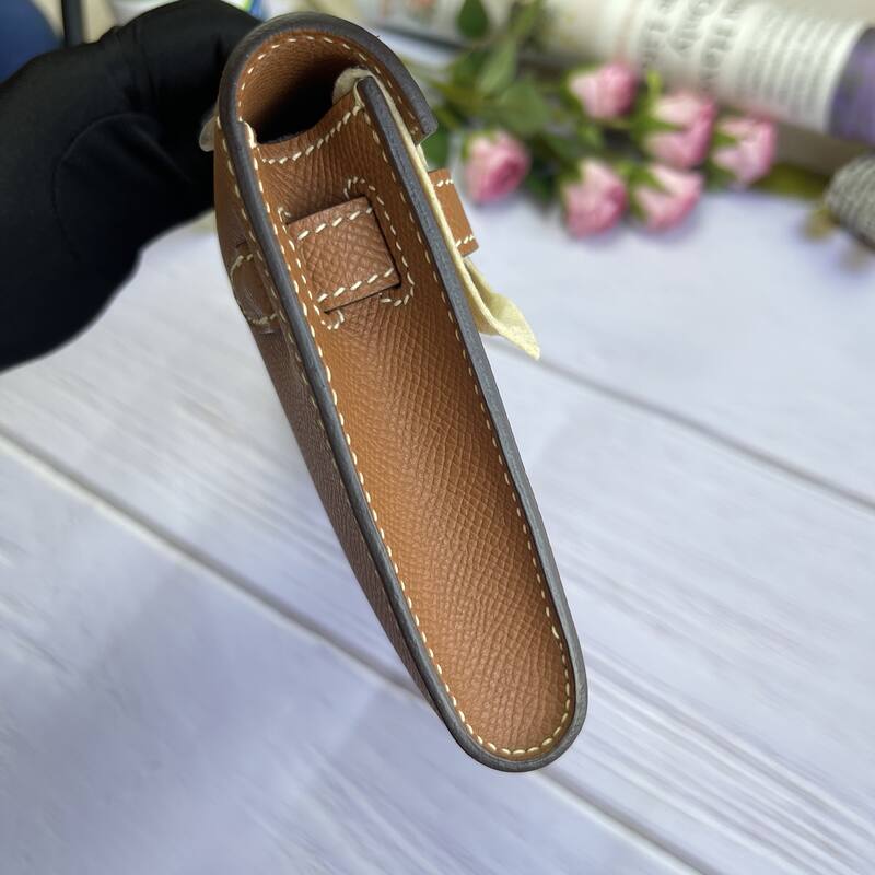 Hermes Kelly Cut Brown Epsom 31 evening — Premium Replica