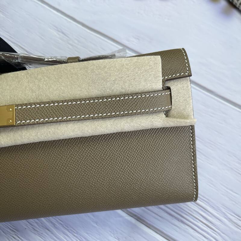 Hermes Kelly Cut Etoupe Epsom 31 evening — Premium Replica