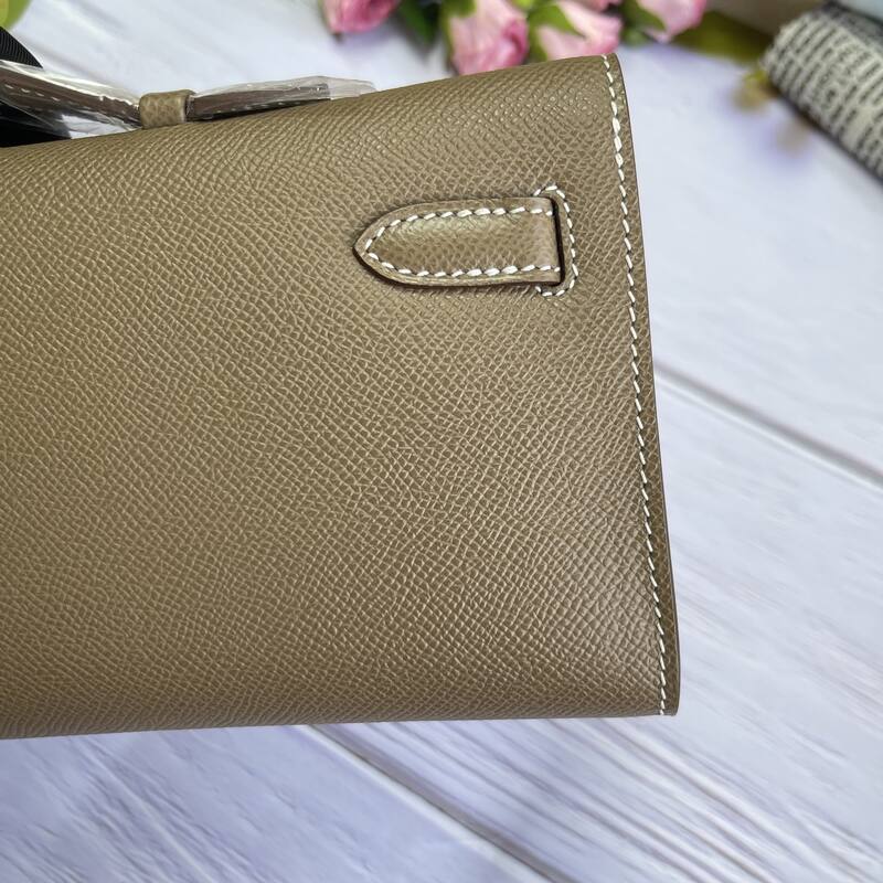 Hermes Kelly Cut Etoupe Epsom 31 evening — Premium Replica