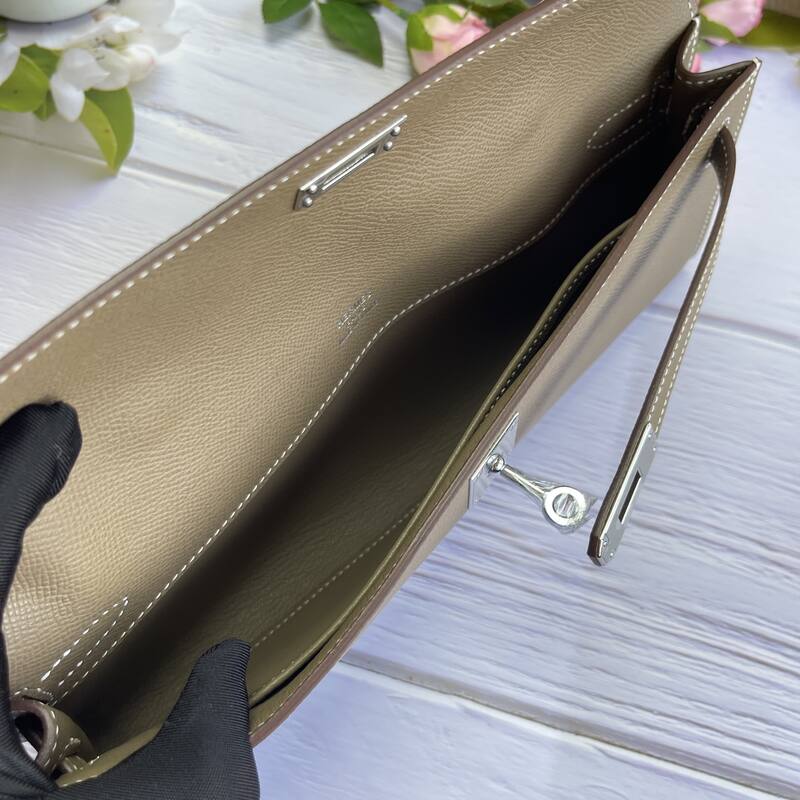 Hermes Kelly Cut Etoupe Epsom 31 evening — 1:1 Replica