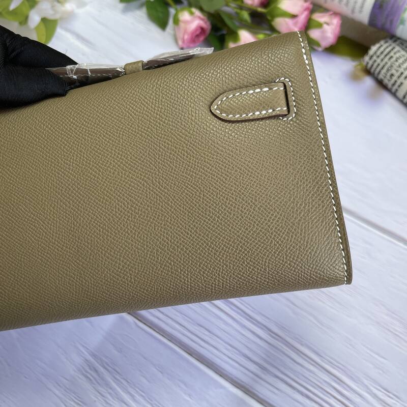 Hermes Kelly Cut Etoupe Epsom 31 evening — 1:1 Replica