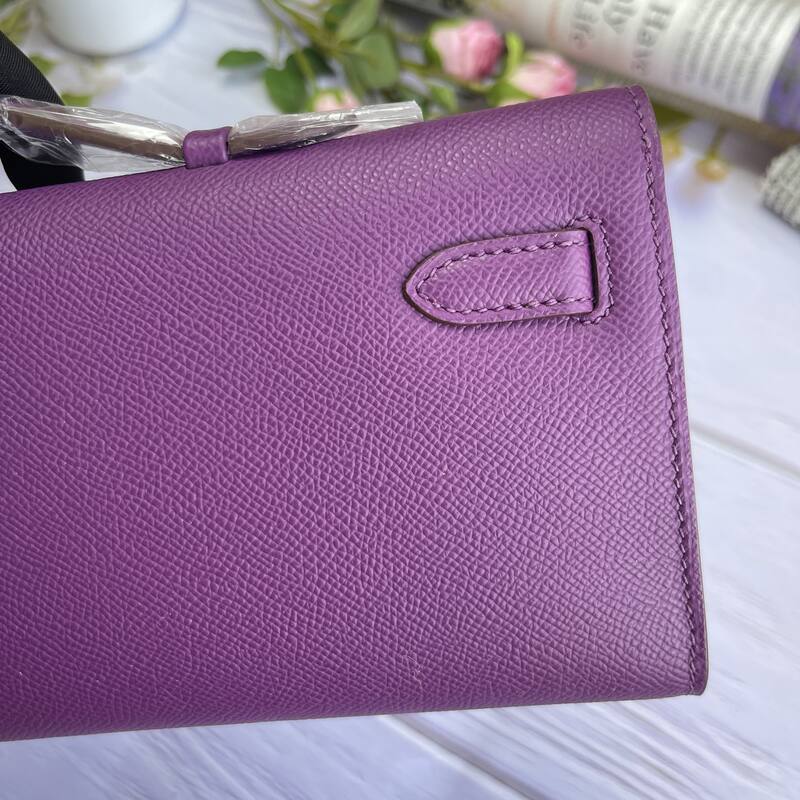 Hermes Kelly Cut Purple Epsom 31 evening — Premium Replica