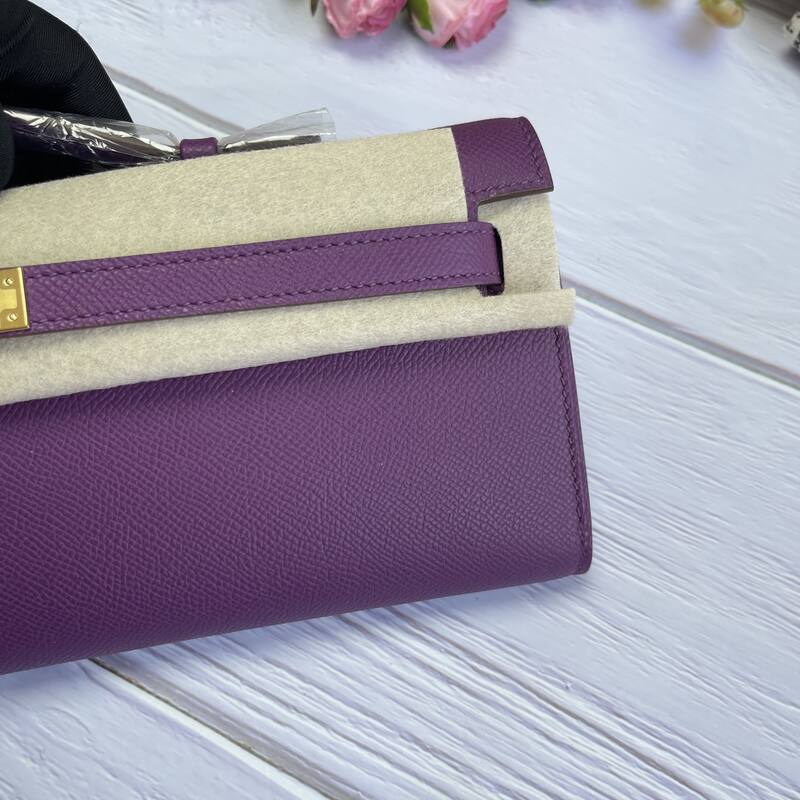 Hermes Kelly Cut Purple Epsom 31 evening — Premium Replica