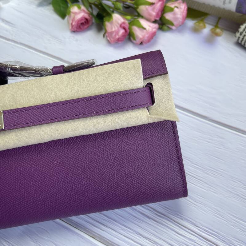 Hermes Kelly Cut Purple Epsom 31 evening — 1:1 Replica