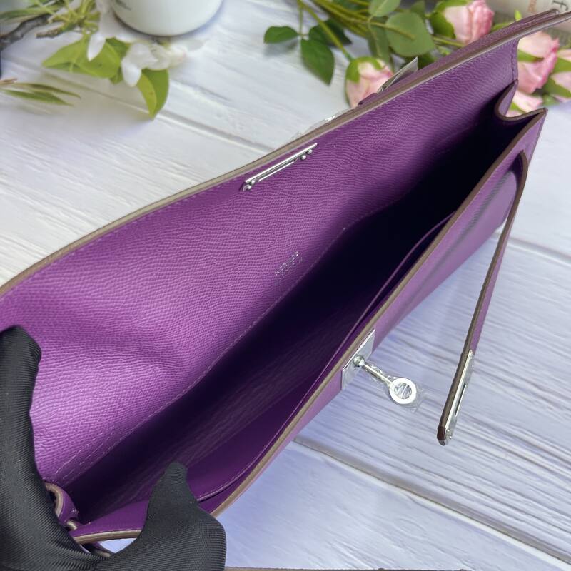 Hermes Kelly Cut Purple Epsom 31 evening — 1:1 Replica