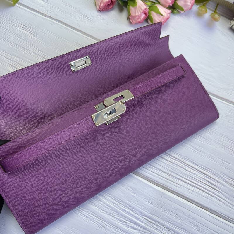 Hermes Kelly Cut Purple Epsom 31 evening — 1:1 Replica
