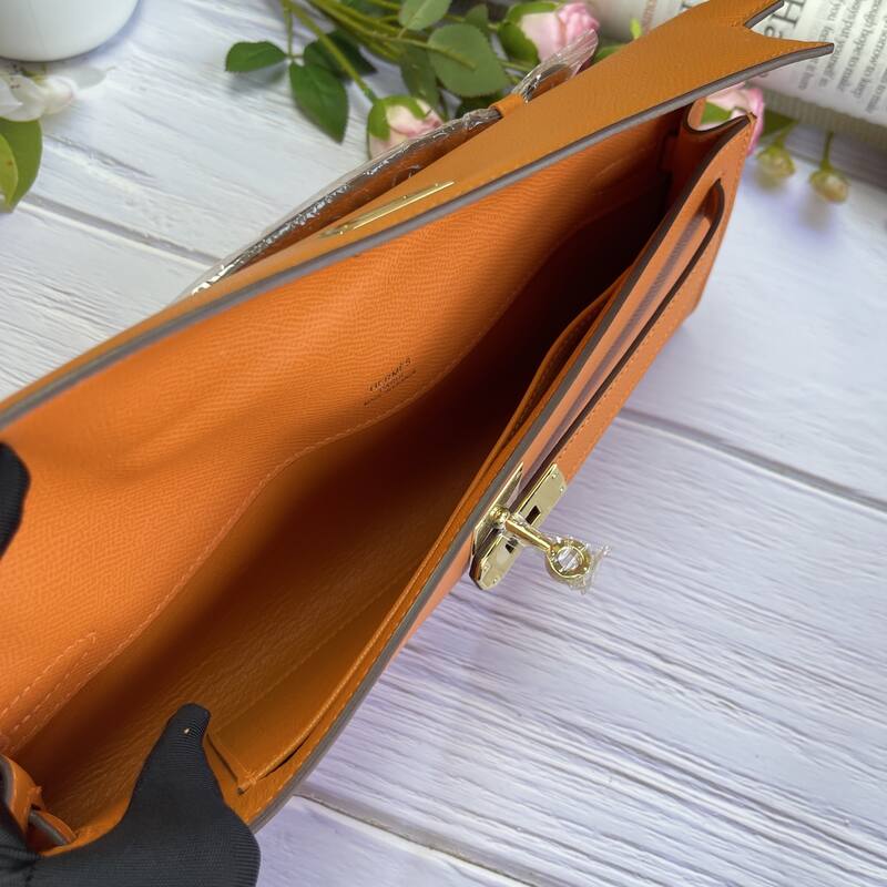 Hermes Kelly Cut Orange Epsom 31 evening — Premium Replica