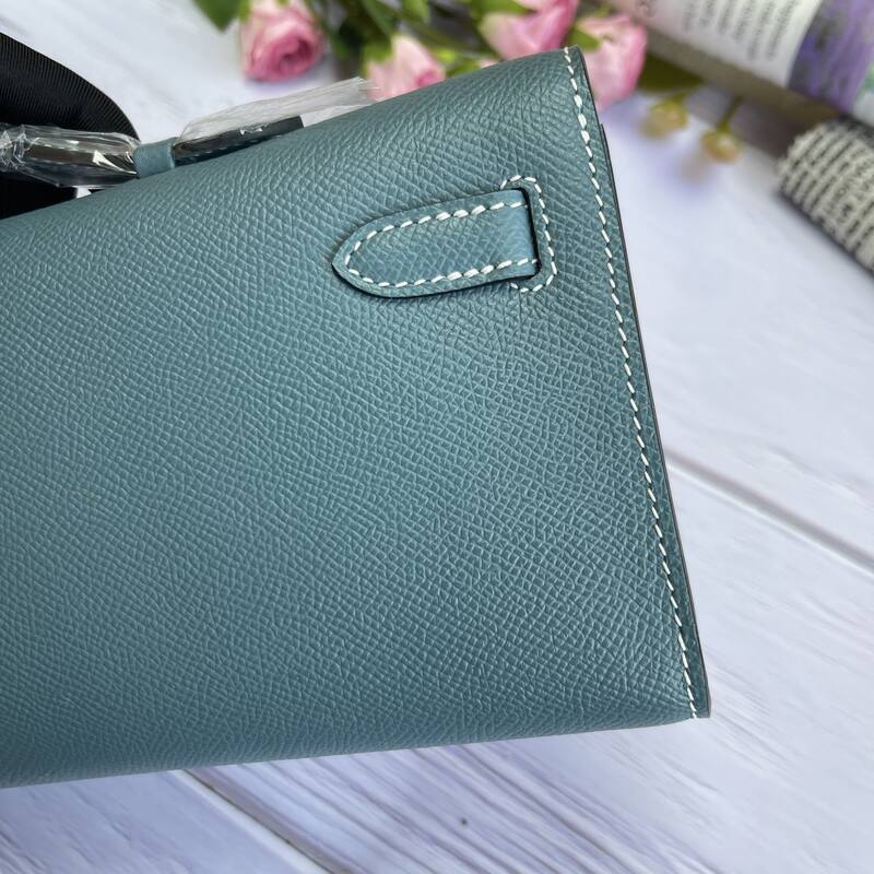 Hermes Kelly Cut Blue Epsom 31 evening — Top Quality Replica