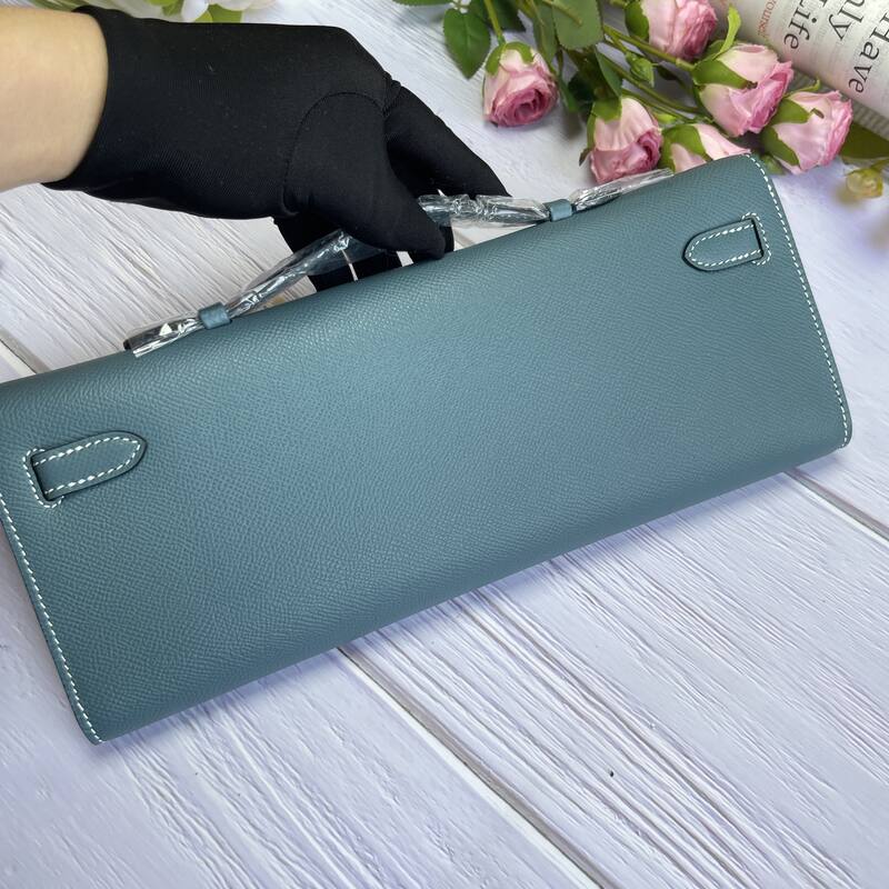 Hermes Kelly Cut Blue Epsom 31 evening — Top Quality Replica