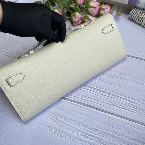 Hermes Kelly Cut White Epsom 31 evening 1 1 Replica