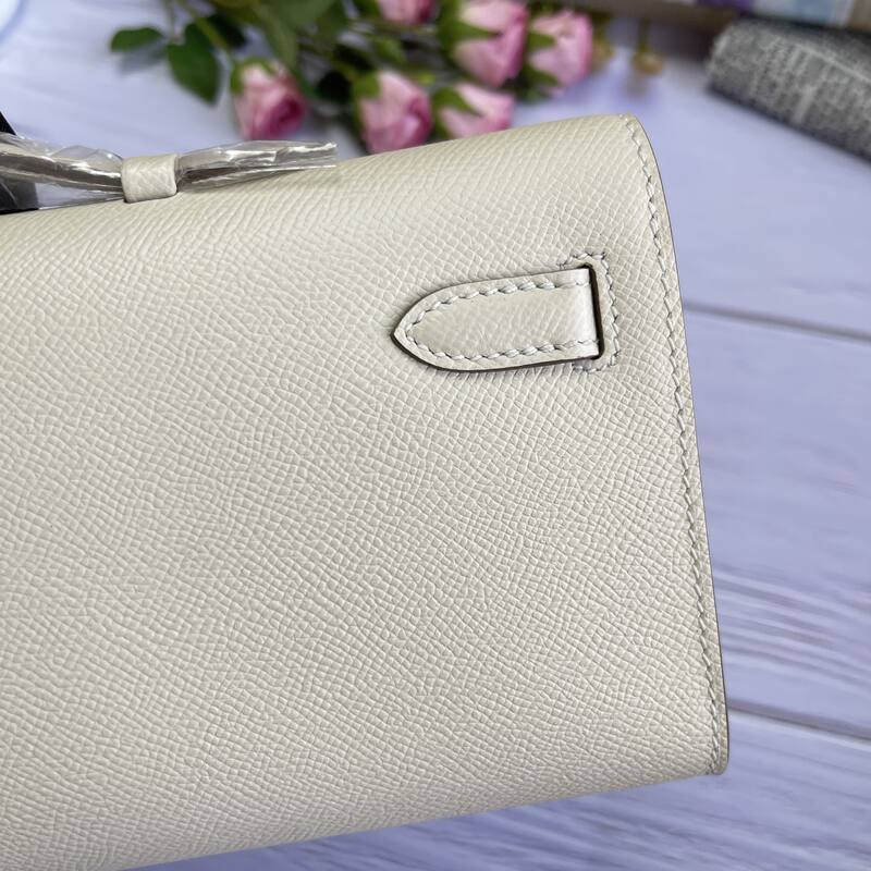 Hermes Kelly Cut White Epsom 31 evening — 1:1 Replica