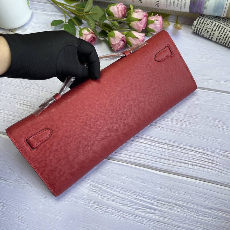 Hermes Kelly Cut Red Epsom 31 evening — AAA Quality Replica