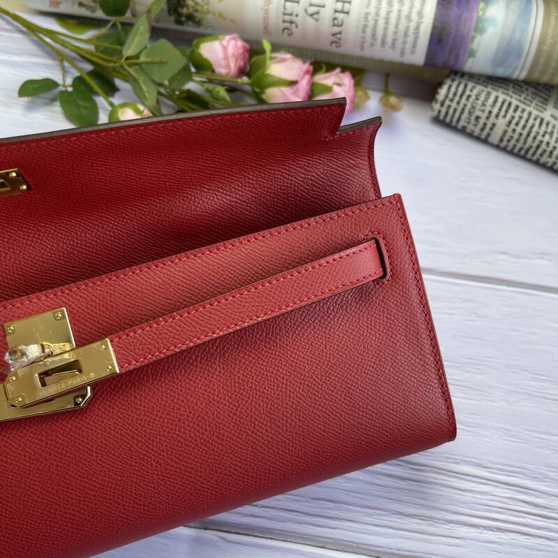 Hermes Kelly Cut Red Epsom 31 evening — AAA Quality Replica