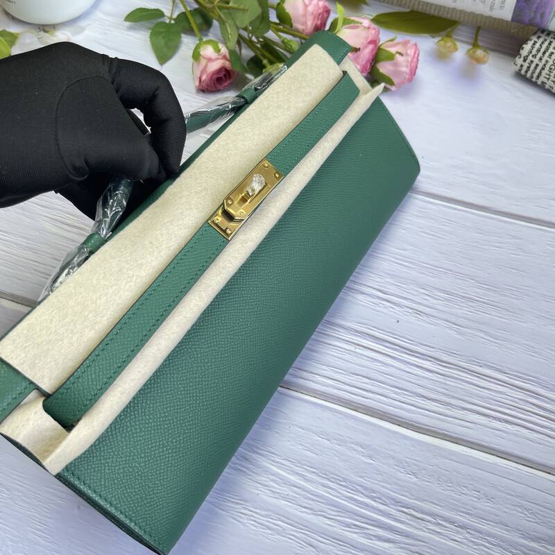 Hermes Kelly Cut 31 Green Epsom 31 evening — Premium Replica