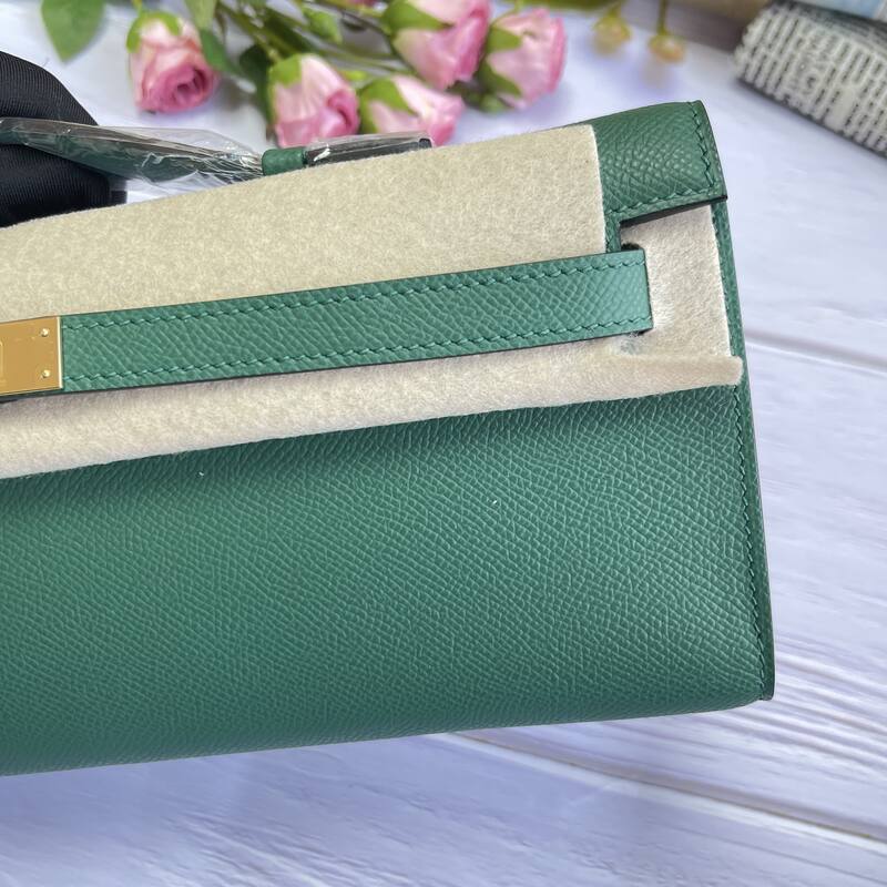 Hermes Kelly Cut 31 Green Epsom 31 evening — Premium Replica