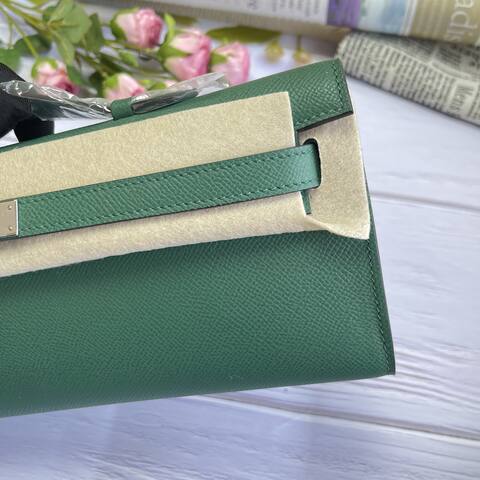 Hermes Kelly Cut Green Epsom 31 evening AAA Quality Replica
