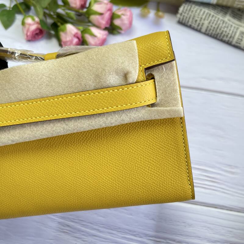 Hermes Kelly Cut Yellow Epsom 31 evening — AAA Quality Replica
