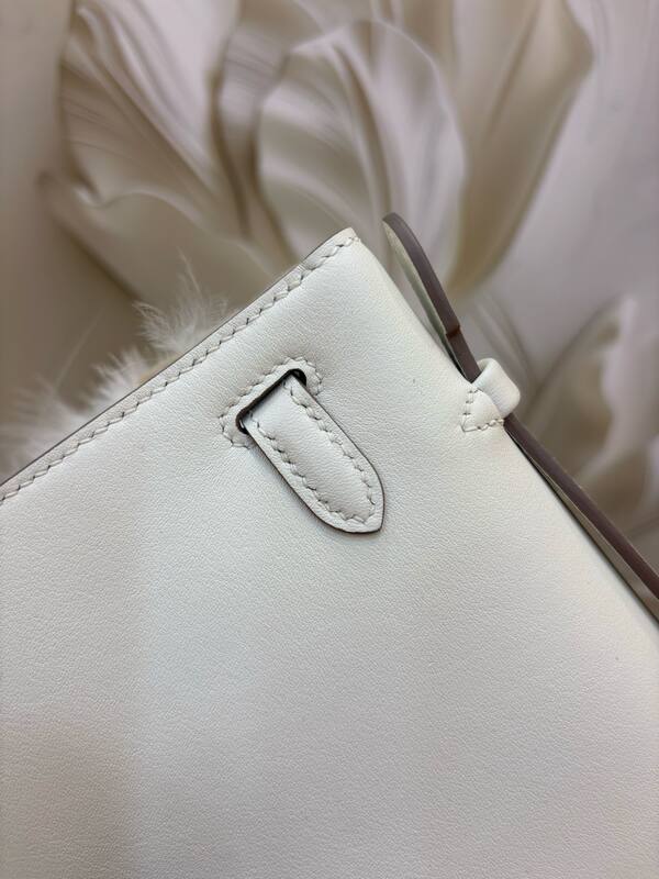 Hermes Kelly Pochette White evening — Top Quality Replica