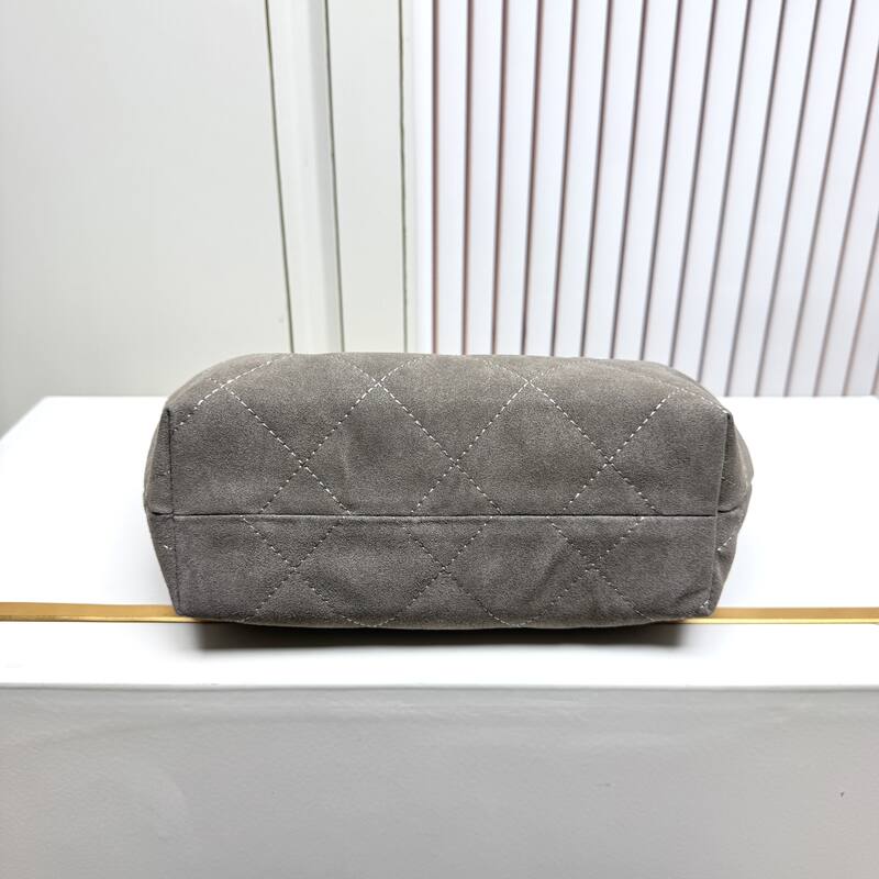 Chanel Hobo Taupe suede shoulder — Premium Replica