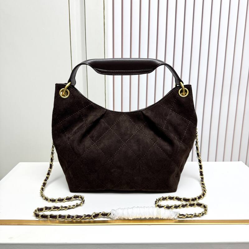 Chanel Dark Brown Suede crossbody — 1:1 Replica