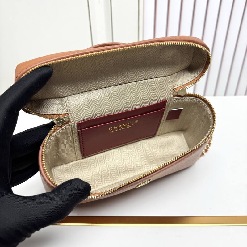 Chanel Vanity Case Brown crossbody — Top Quality Replica
