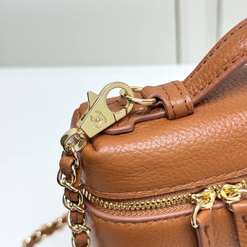 Chanel Vanity Case Brown crossbody — Top Quality Replica