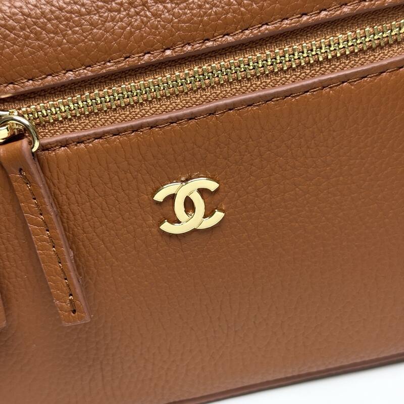 Chanel Vanity Case Brown crossbody — Top Quality Replica