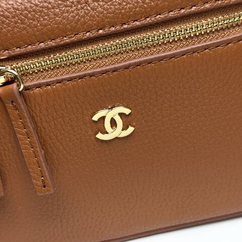 Chanel Vanity Case Brown crossbody Top Quality Replica